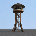 Modern Watchtower Viewing Pavilion 3d model