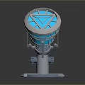modern reactor fusion reactor core nuclear fusion core science fiction box 3d model