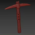 Modern Pickaxe Cartoon Pickaxe 3d model