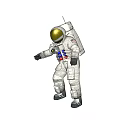 Creative Astronaut Figurine Decorative Ornament Set with Realistic Details for Desktop