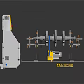 ROTADOS Mechanical Equipment With Control Console Display Screen And Yellow Components 3d model