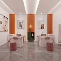 Luxury SPA Salon Interior With Comfortable Beds And Elegant Decor 3d model