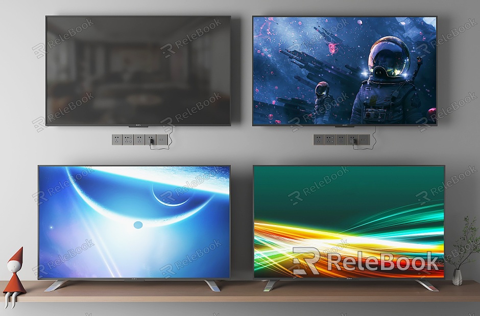 TV LCD TV full screen TV advertising screen model