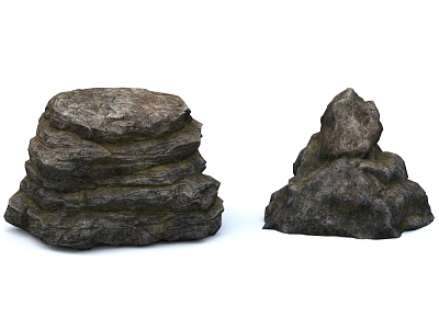 Rock stone rockery mountain natural landscape model