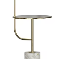 Modern Floor Lamps With Different Designs Marble Base And Metal Structure 3d model