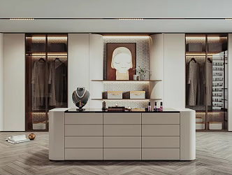 Modern Cloakroom 3d model