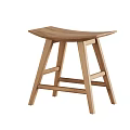 Minimalist Oak Wood Stool With Simple Design And Sturdy Structure For Home Decor