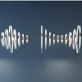Contemporary Circular Pendant Lights With Hanging Design And Warm Illumination