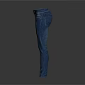 Blue Slim Fit Denim Jeans With High Waist Design And Casual Look