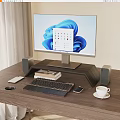 Desktop Computer Desktop Computer Keyboard Display Laptop Office Supplies Combo 3d model