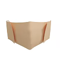 Beige Protective Face Mask With Soft Material And Comfortable Design