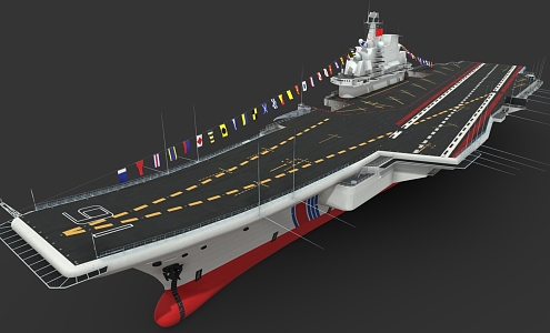 aircraft carrier nuclear power warship aircraft carrier 3d model