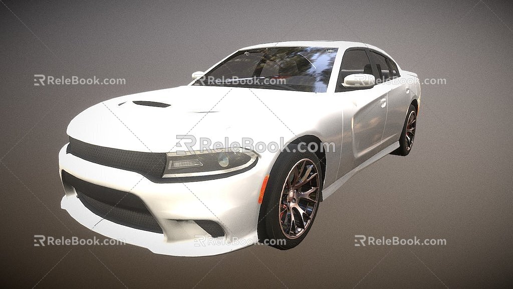 white car 3d model