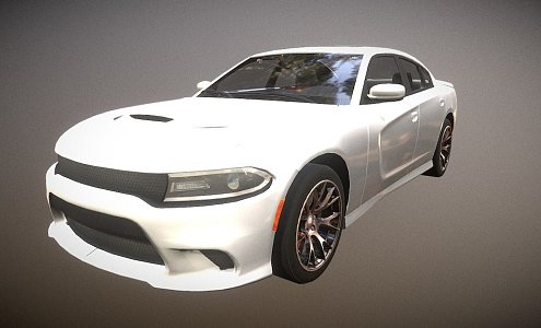 white car 3d model