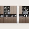 Office Bookcase File Cabinet File Cabinet Locker Partition Cabinet High Cabinet Office Supplies 3d model