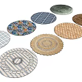 Round Rugs Featuring Various Patterns And Different Decorative Styles For Home Decoration