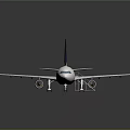 AirZeroG Modern Commercial Airliner With White Body Blue Tail And Engines