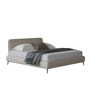 Modern Double Bed 3d model