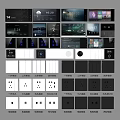 Modern Smart Switch Panels with Multiple Control Functions and Display Screens