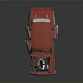 Vintage Red Car With Open Doors Hood And Exposed Interior Details