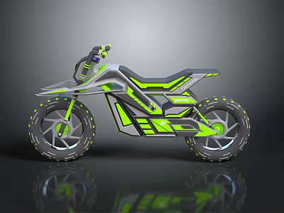 Motorcycle Two-wheeled Motorcycle Cross-country Motorcycle Road Race Motorcycle Motor Vehicle Transport 3d model
