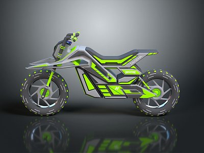 Motorcycle Two-wheeled Motorcycle Cross-country Motorcycle Road Race Motorcycle Motor Vehicle Transport 3d model