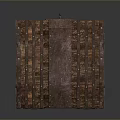 Vintage Rustic Wooden Chest For Home Storage With Metal Straps And Distressed Finish