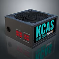 KCAS PLUS GOLD 500W Computer Power Supply with Cooling Fan LED Indicators for Efficient Performance