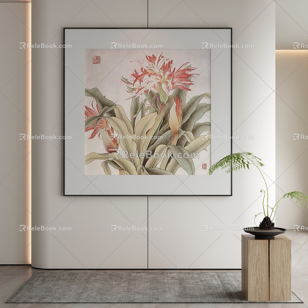 modern decorative painting 3d model