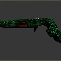 Green Illuminated Astronautical Controller With Intricate Patterns And Glowing Buttons For Cosmic Exploration