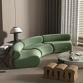 Modern Sofa Combination Modern Sofa Coffee Table Combination 3d model