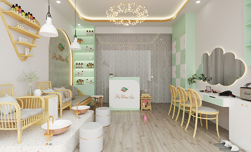 Modern Beauty Salon Club 3d model