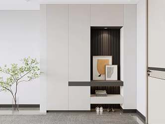 Modern Shoe Cabinet Entrance Shoe Cabinet 3d model