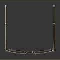 Stylish Jewelry Sunglasses With Black Gold Frame And Blue Tinted Lenses