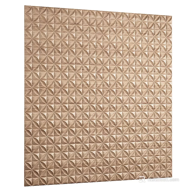 Textured Decorative Panel With Geometric Patterns 3d model 