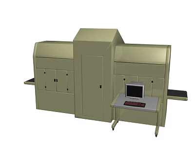 X-ray baggage scanner security check 3d model