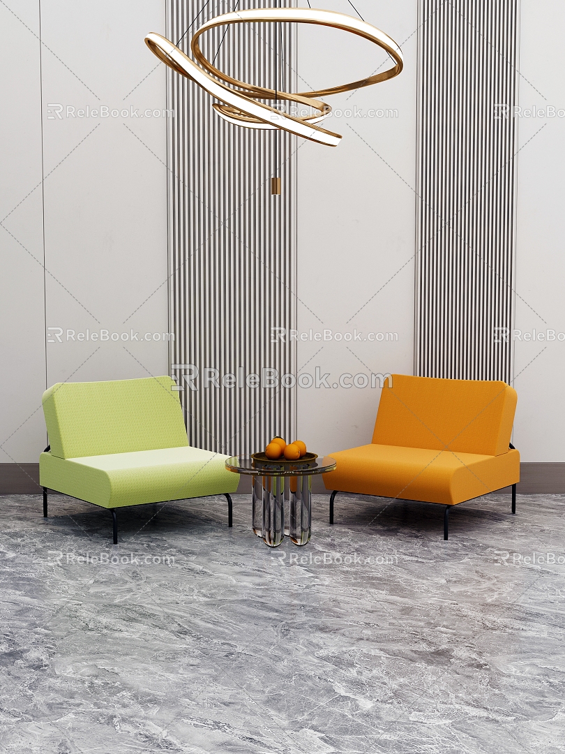 Fashion Light Luxury Table and Chair Combination Negotiation Table and Chair model