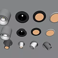 Modern Downlights and Spotlights with Various Designs and Colors for Home Lighting