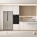 Modern Sideboard Simple Wine Cabinet Sideboard 3d model