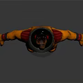 Modern game character alien engineer alien engineer monster 3d model