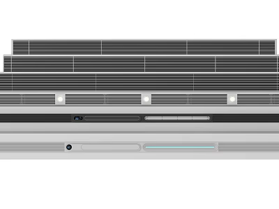Modern Air Conditioner Air Vents With Sleek Design And Functional Features 3d model