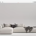 Modern Multiplayer Sofa 3d model
