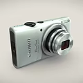 Canon PowerShot Silver Compact Digital Camera with Sleek Body and Retractable Lens