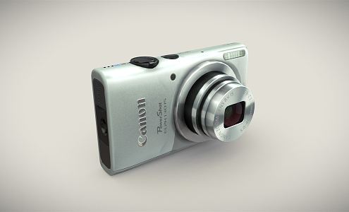 modern camera canon digital camera 3d model