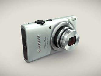 modern camera canon digital camera 3d model