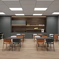 Modern Spacious Office Lobby Interior With Polished Marble Floor And Professional Busy Business Staff
