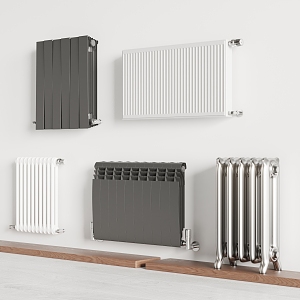 Modern heating pipe radiator 3d model