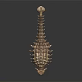 Realistic Armored Dinosaur Toy Figure With Sharp Spikes And Detailed Texture 3d model