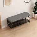 Modern shoe changing stool 3d model