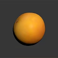 Fresh Bright Yellow Orange With Smooth Textured Skin On Black Background And Reflection